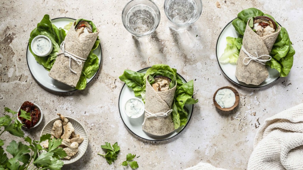 Leichter Vollkorn-Wrap mit Aubergine und Pute — Magazin der KNAPPSCHAFT